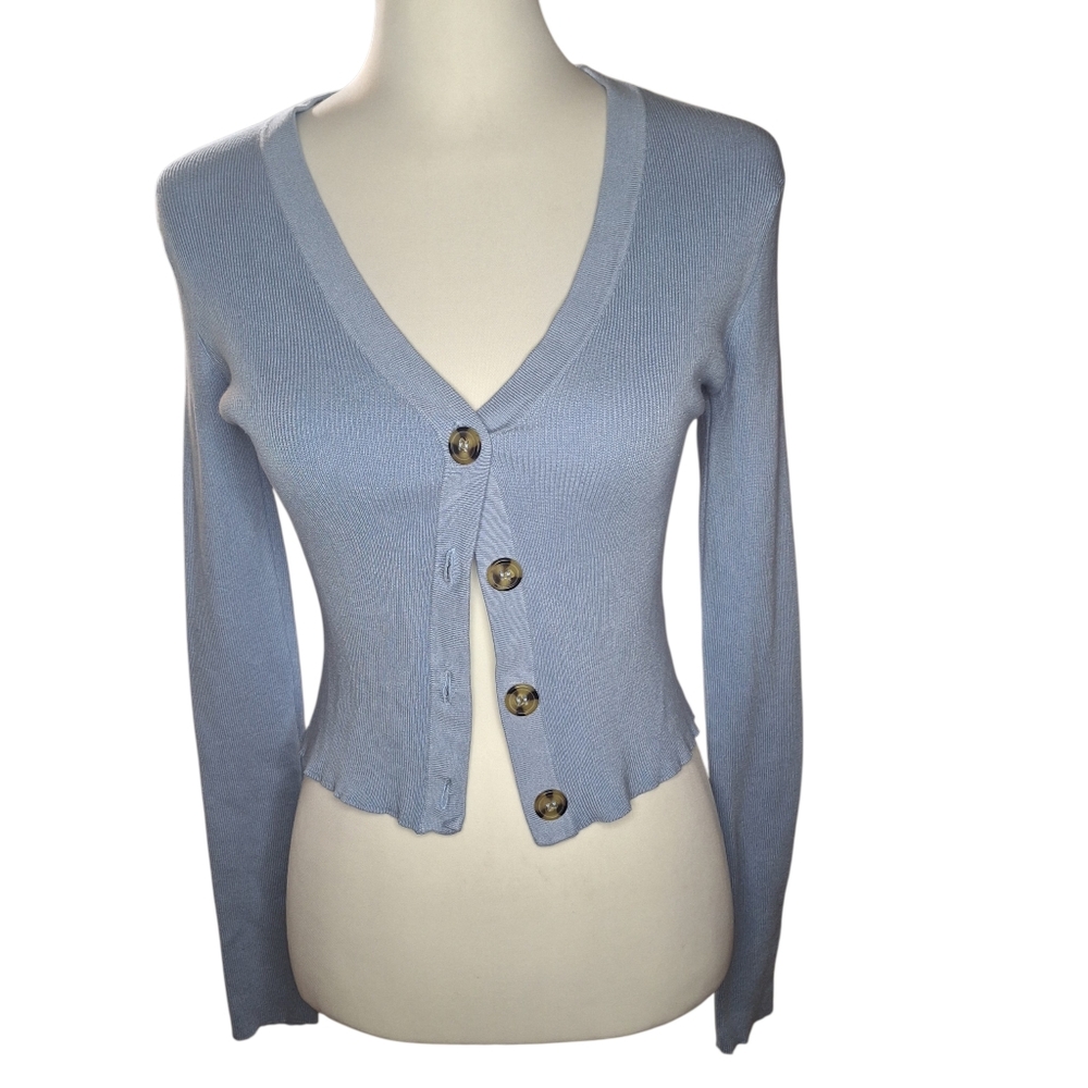 Fashion Nova XL Coquette Cottage Feminine Crop Sweater Cardigan Y2K 00s Fitted